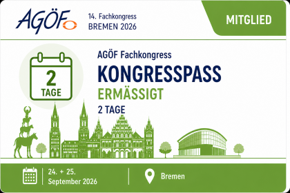 AGÖF-Kongresspass - Mitglieder Frühbucher