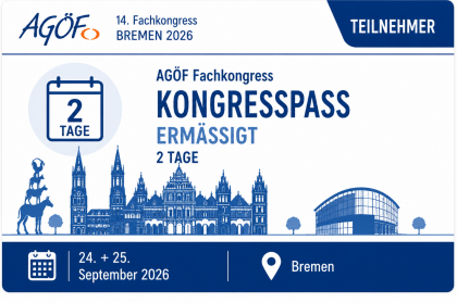 AGÖF-Kongresspass - ermäßigt Frühbucher