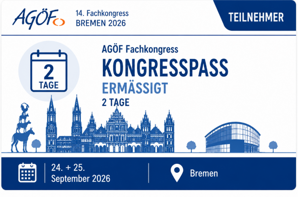 AGÖF-Kongresspass - ermäßigt Frühbucher