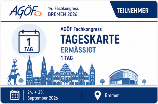 AGÖF-Kongress Tageskarte ermäßigt Frühbucher